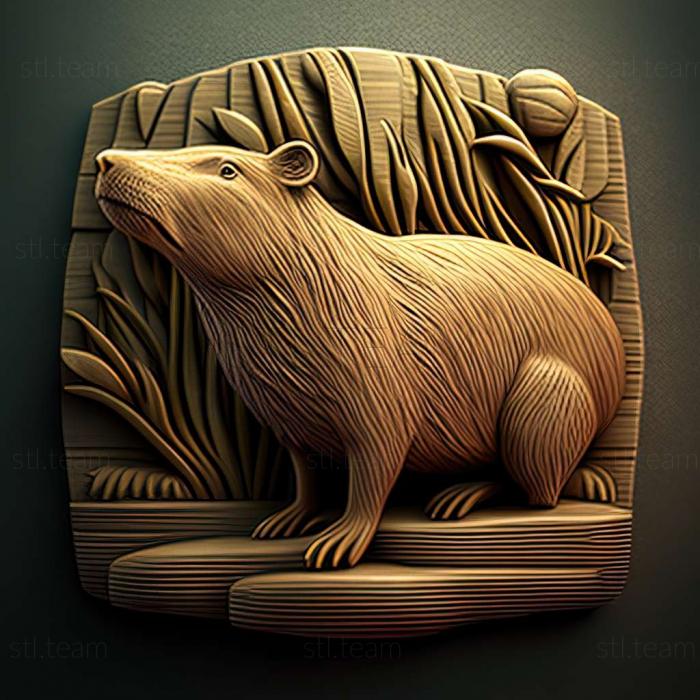3D model capybara (STL)